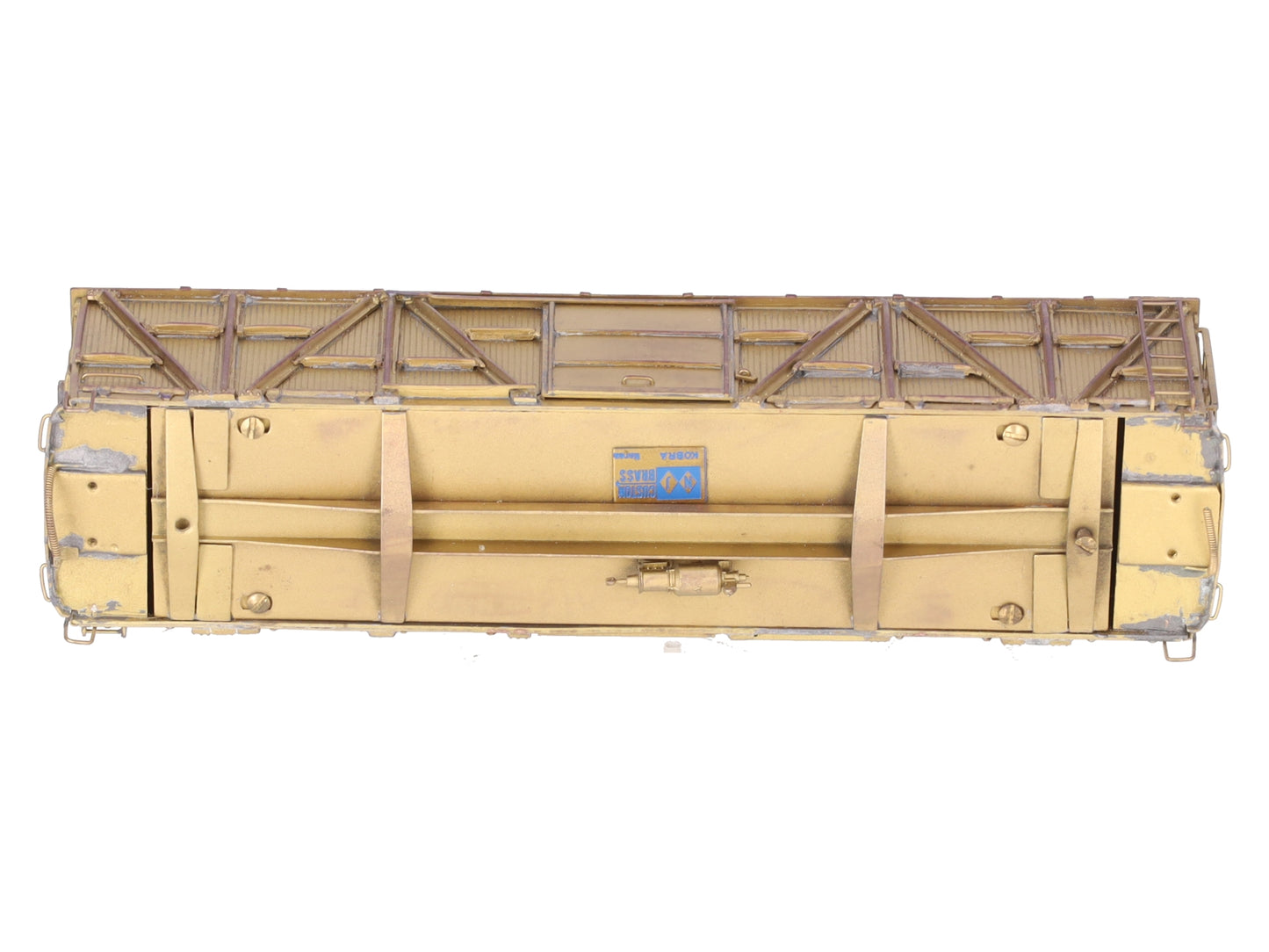 Custom NJ Brass RS-607 HO Brass PRR X-23 Woox Box Car Shell Only - unpainted/Box
