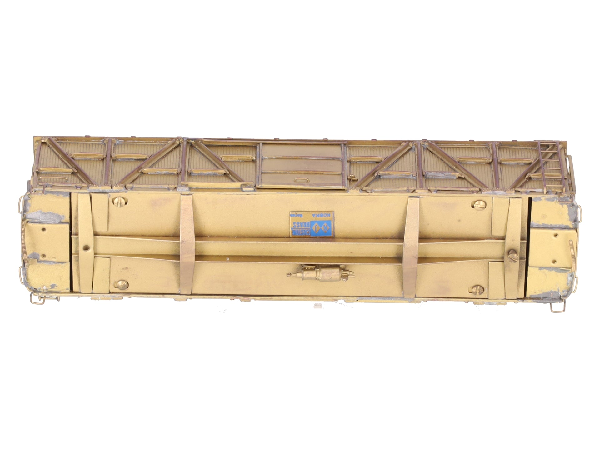 Custom NJ Brass RS-607 HO Brass PRR X-23 Woox Box Car Shell Only - unpainted/Box