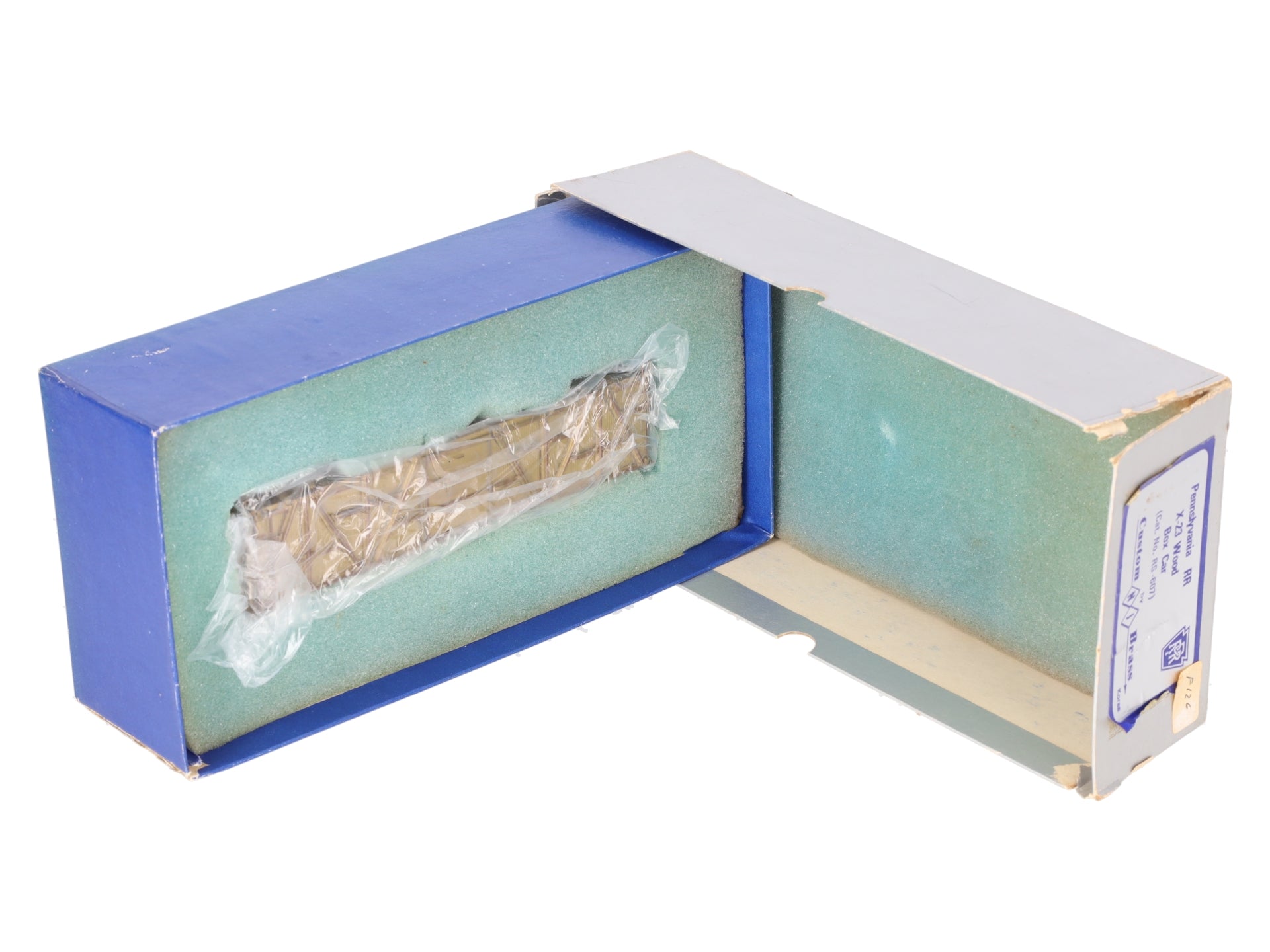 Custom NJ Brass RS-607 HO Brass PRR X-23 Woox Box Car Shell Only - unpainted/Box