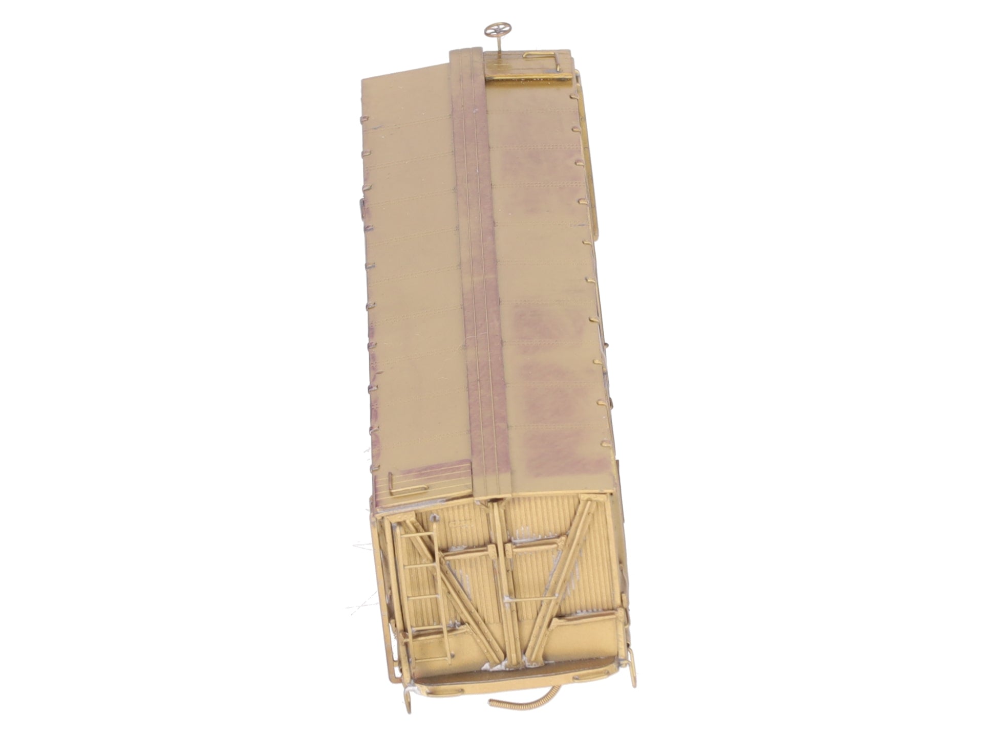 Custom NJ Brass RS-607 HO Brass PRR X-23 Woox Box Car Shell Only - unpainted/Box