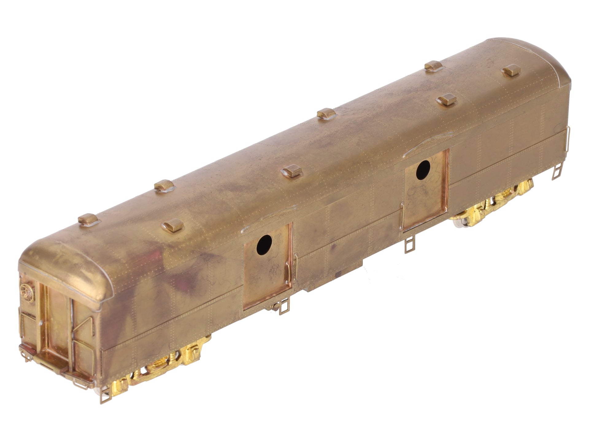 Custom NJ Brass PS-702 HO Scale Brass Pennsylvania Baggage Express Car EX/Box