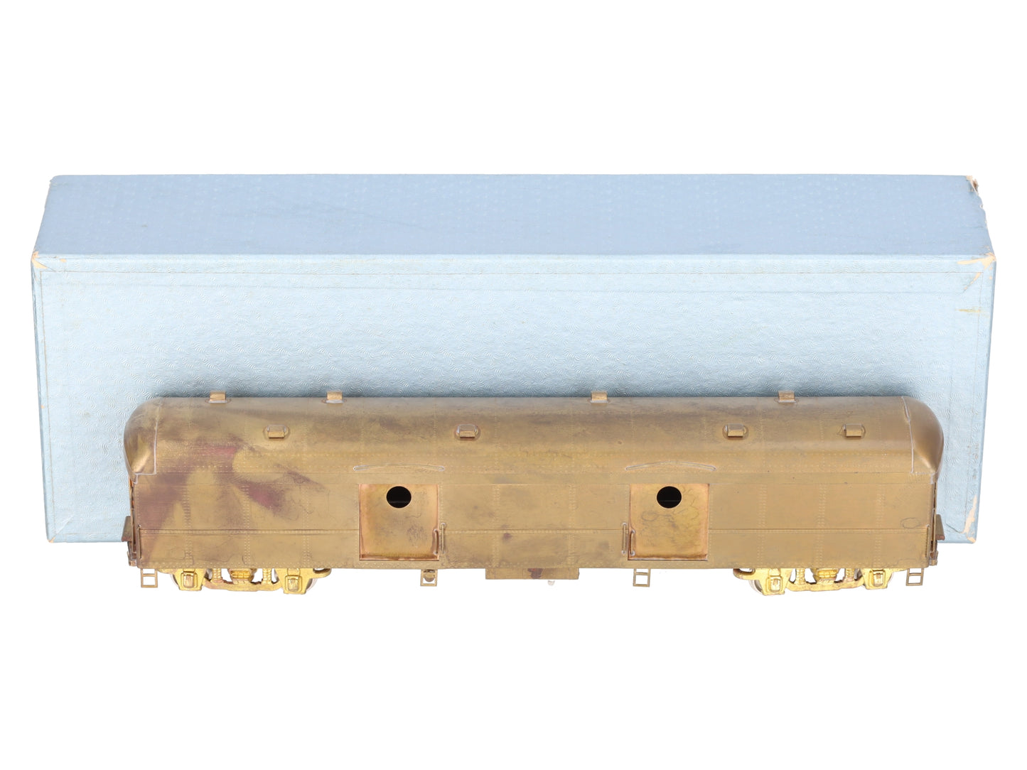 Custom NJ Brass PS-702 HO Scale Brass Pennsylvania Baggage Express Car EX/Box