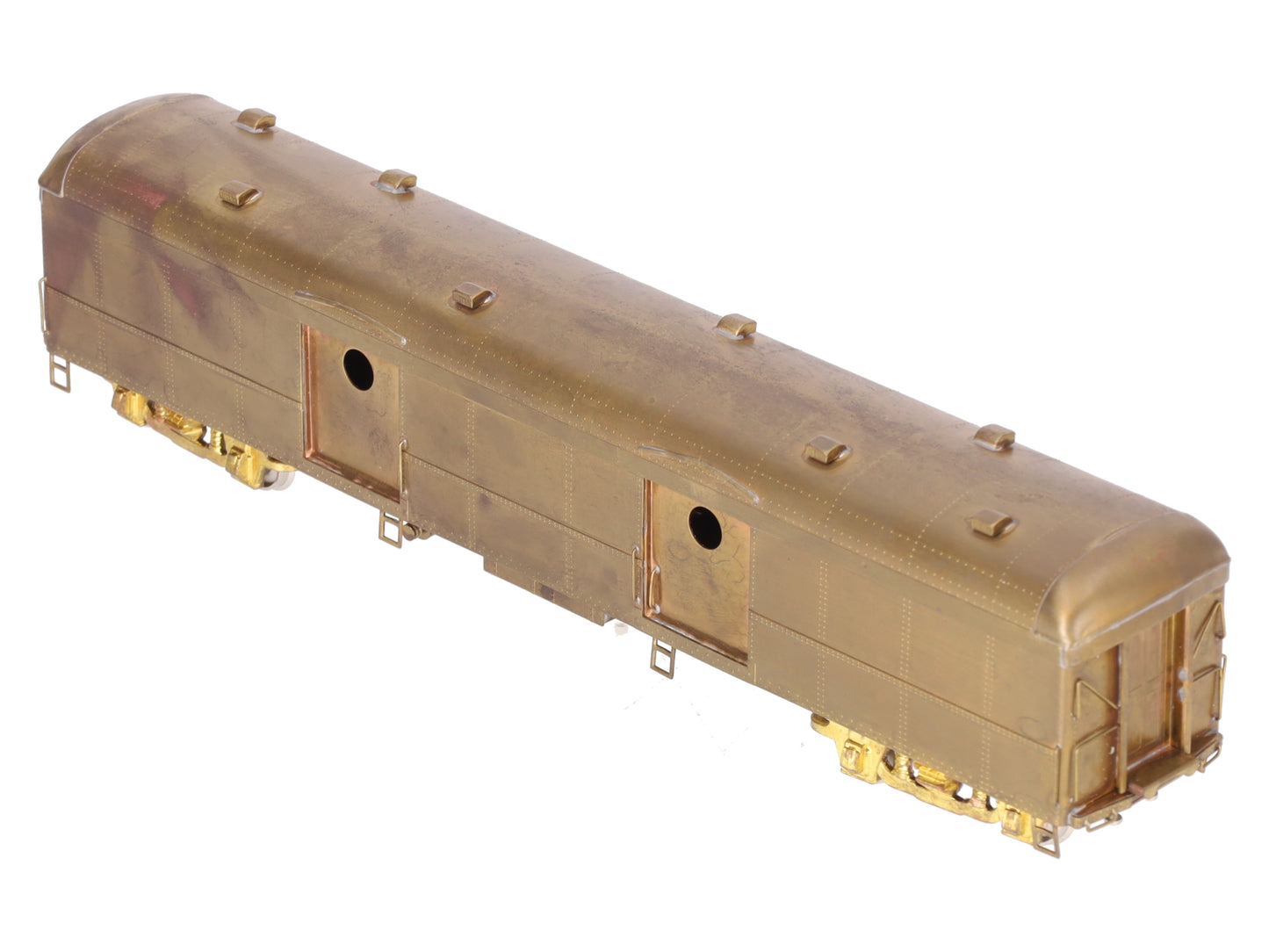 Custom NJ Brass PS-702 HO Scale Brass Pennsylvania Baggage Express Car EX/Box