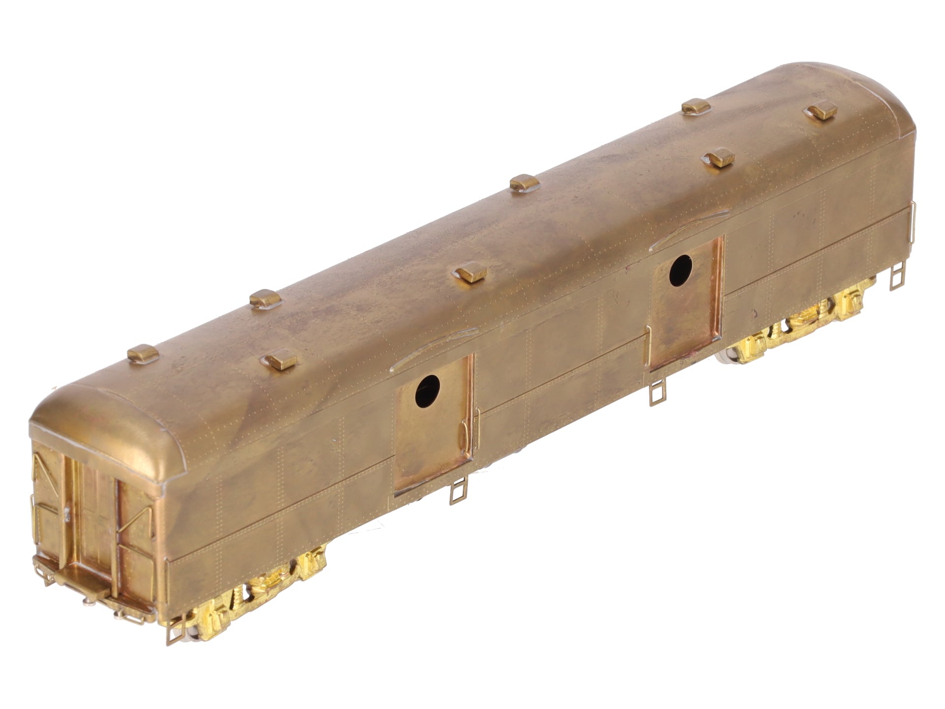 Custom NJ Brass PS-702 HO Scale Brass Pennsylvania Baggage Express Car EX/Box