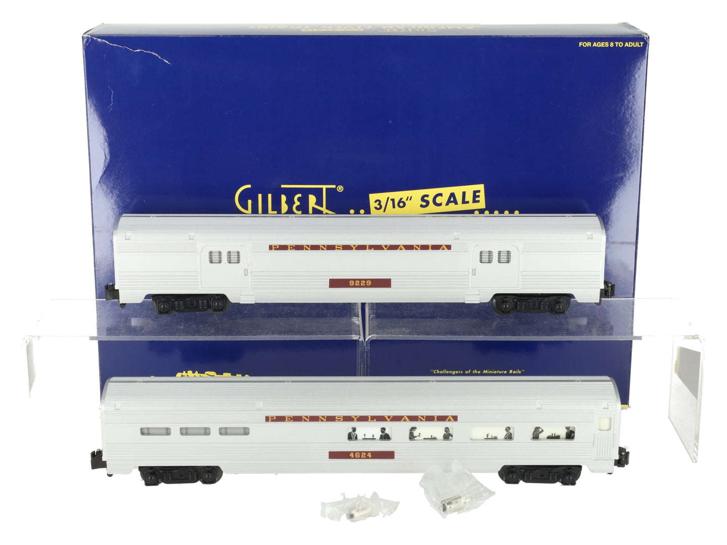 American Flyer 6-48975 S Scale Pennsylvania Railroad Passenger Set (Set of 2) LN/Box