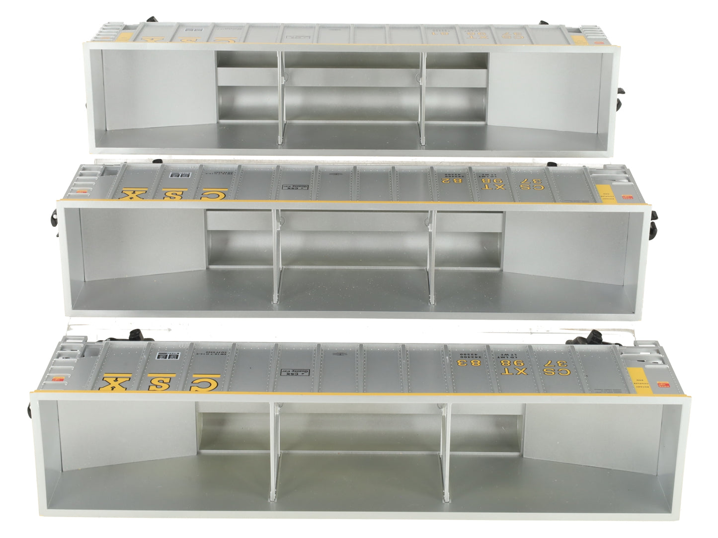 Lionel 6-17421 O Gauge CSX Rotary Bathtub Gondolas (Set of 3) EX/Box