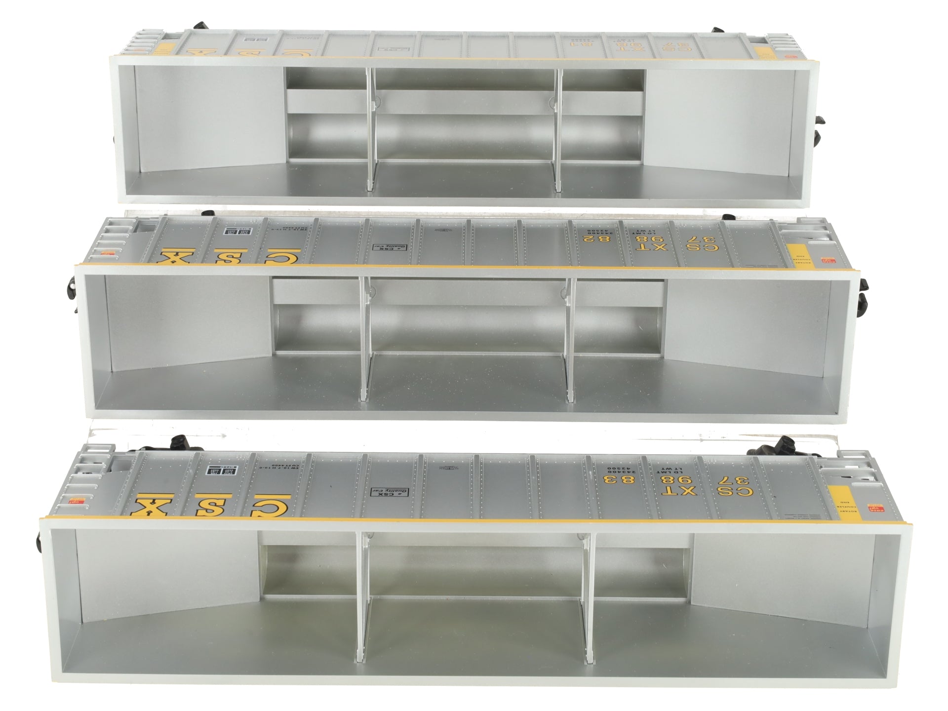 Lionel 6-17421 O Gauge CSX Rotary Bathtub Gondolas (Set of 3) EX/Box