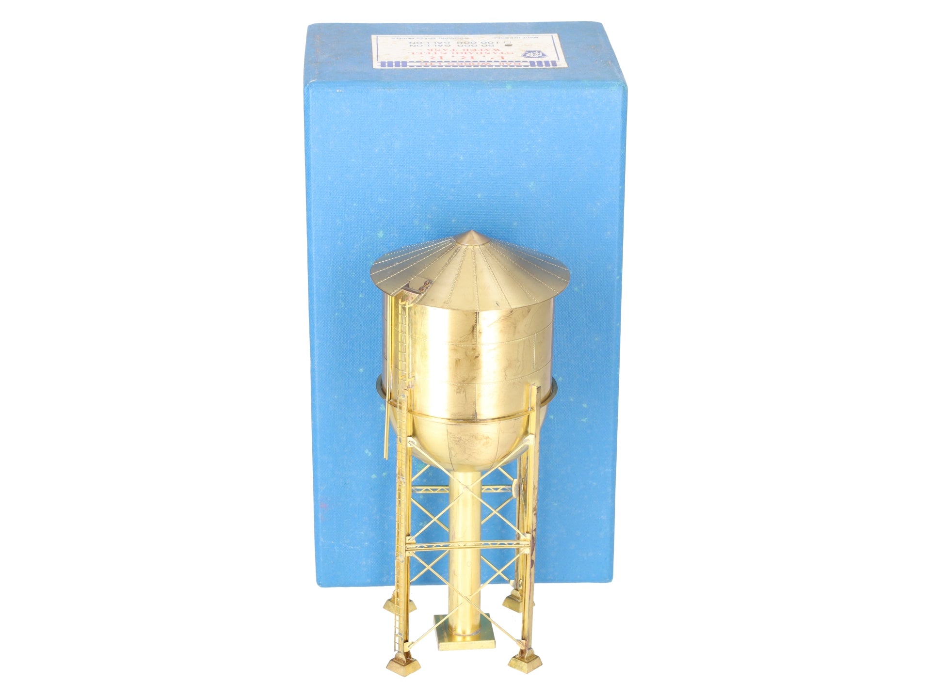 Railworks HO Scale BRASS PRR 50,000 Gallon Standard Steel Water Tank - Unpainted EX/Box