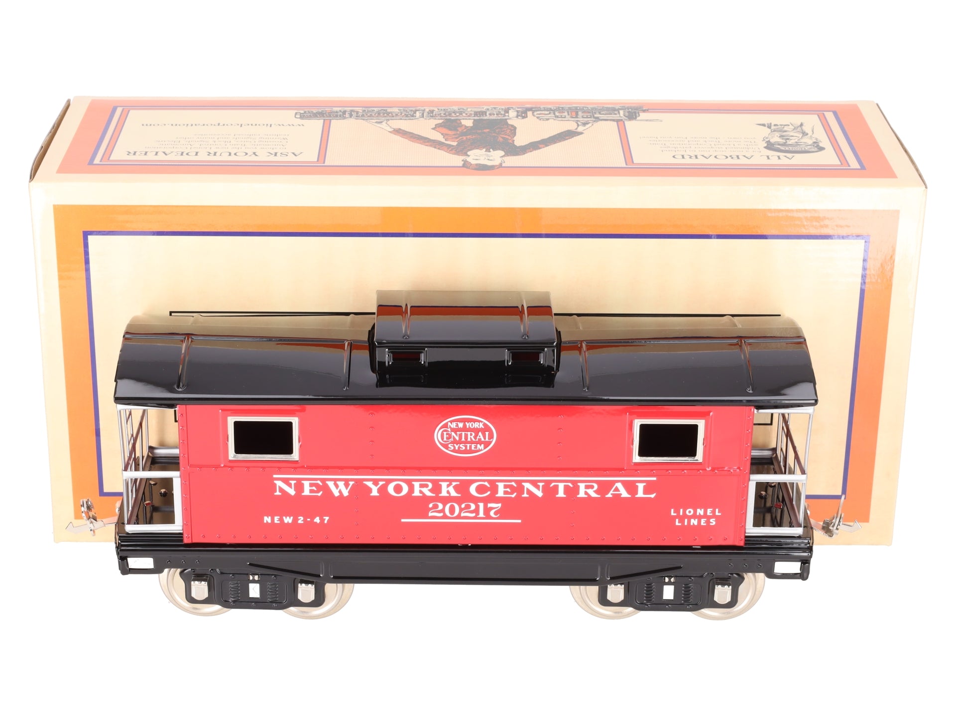 MTH 11-30182 Std Gauge New York Central Illuminated Caboose #20217 NIB