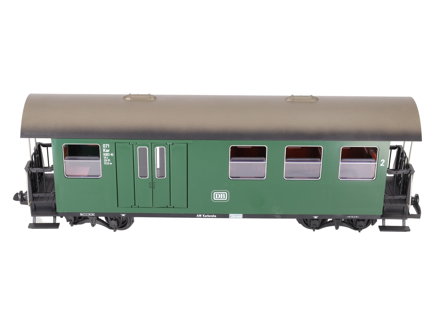 LGB 3071 G Scale DB Green 8-Wheel Passenger Car EX/Box