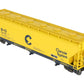 K-Line K6243-1091 O Gauge Chessie 3-Bay Centerflow Hopper #606288 LN/Box