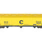 K-Line K6243-1091 O Gauge Chessie 3-Bay Centerflow Hopper #606288 LN/Box
