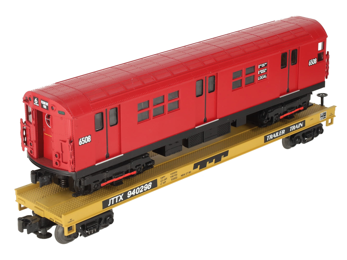 MTH 20-98364 O MTA Flatcar w/ Red R-17 Subway Car #940298 EX/Box