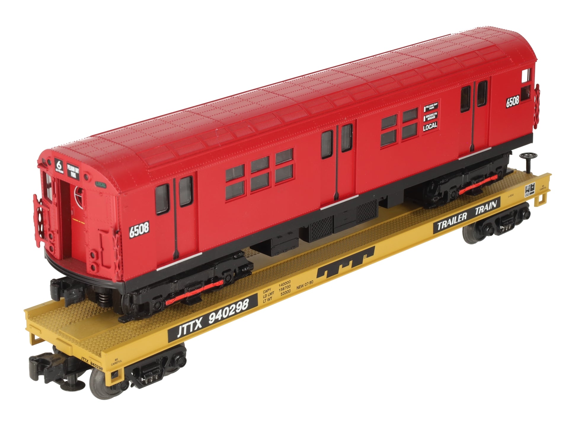 MTH 20-98364 O MTA Flatcar w/ Red R-17 Subway Car #940298 EX/Box