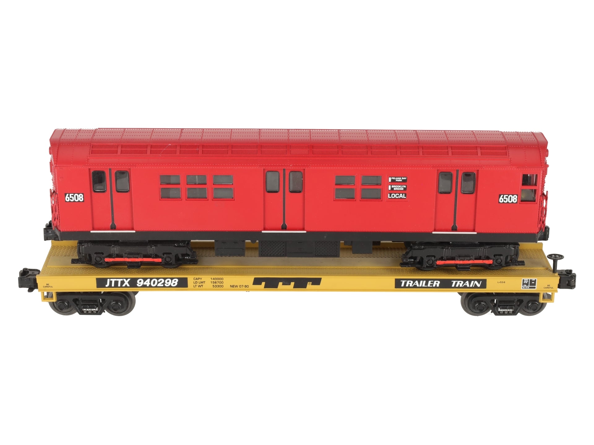 MTH 20-98364 O MTA Flatcar w/ Red R-17 Subway Car #940298 EX/Box