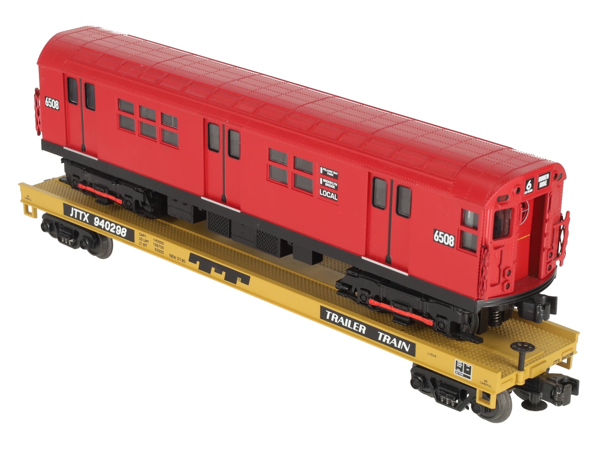 MTH 20-98364 O MTA Flatcar w/ Red R-17 Subway Car #940298 EX/Box