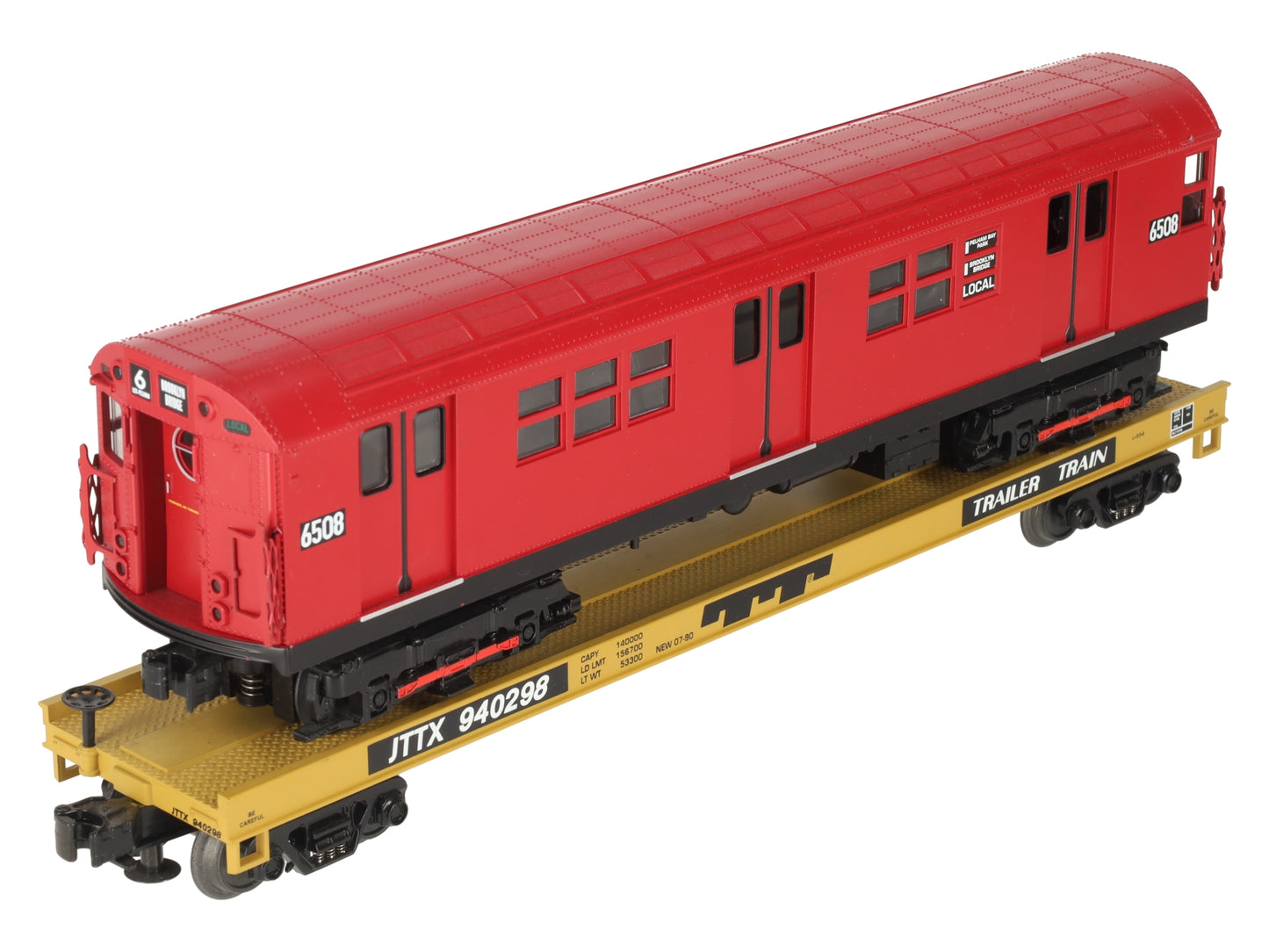 MTH 20-98364 O MTA Flatcar w/ Red R-17 Subway Car #940298 EX/Box