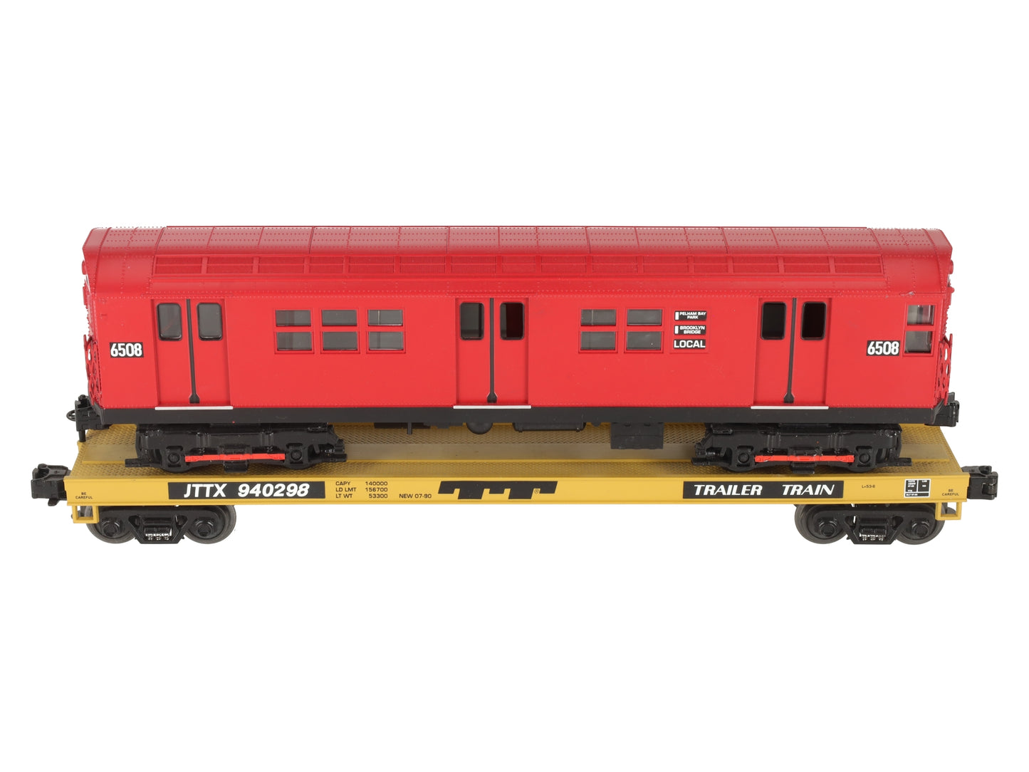 MTH 20-98364 O MTA Flatcar w/ Red R-17 Subway Car #940298 EX/Box