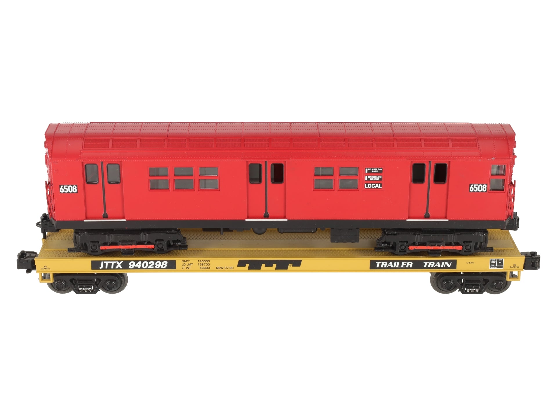MTH 20-98364 O MTA Flatcar w/ Red R-17 Subway Car #940298 EX/Box