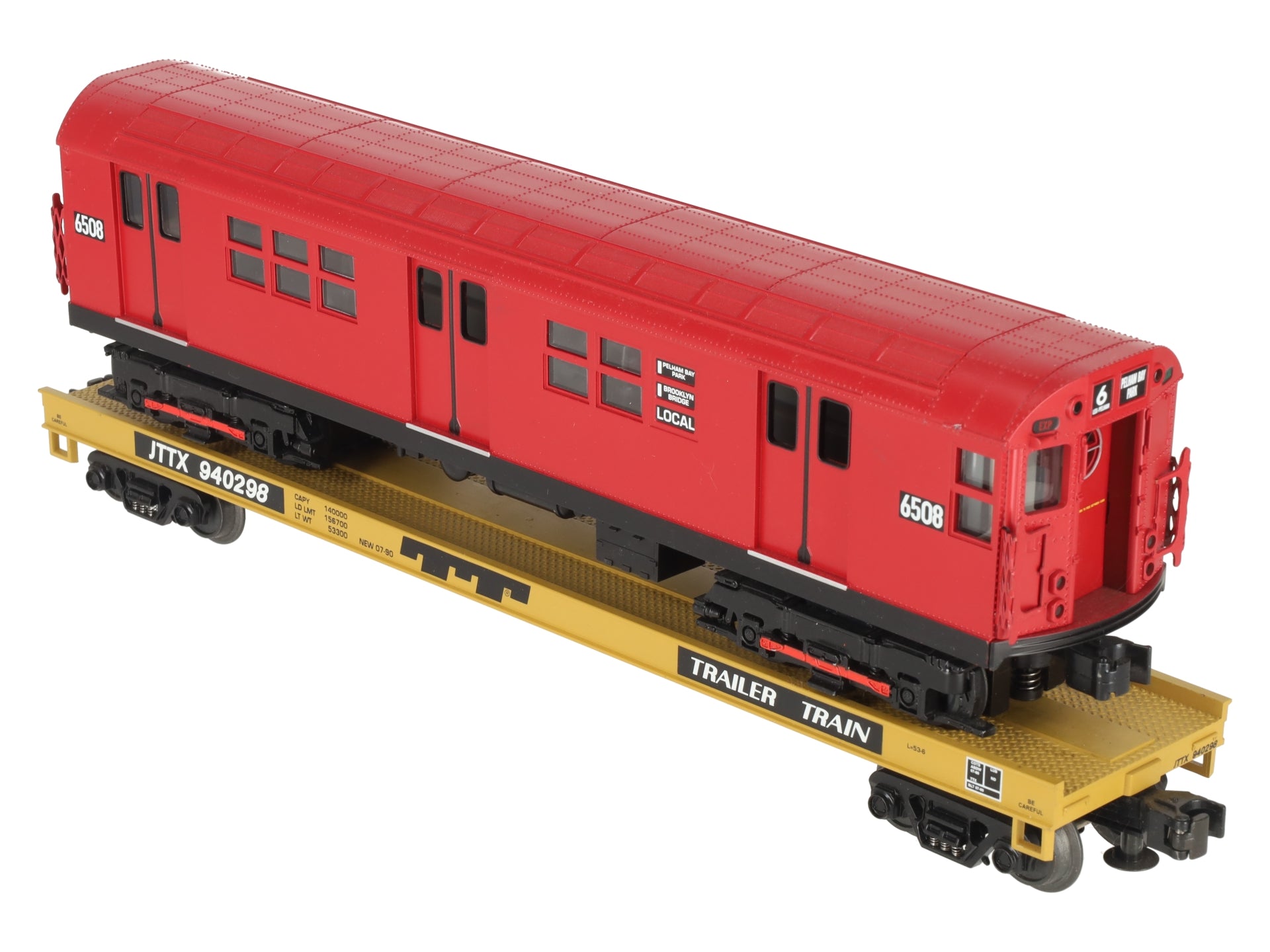 MTH 20-98364 O MTA Flatcar w/ Red R-17 Subway Car #940298 EX/Box