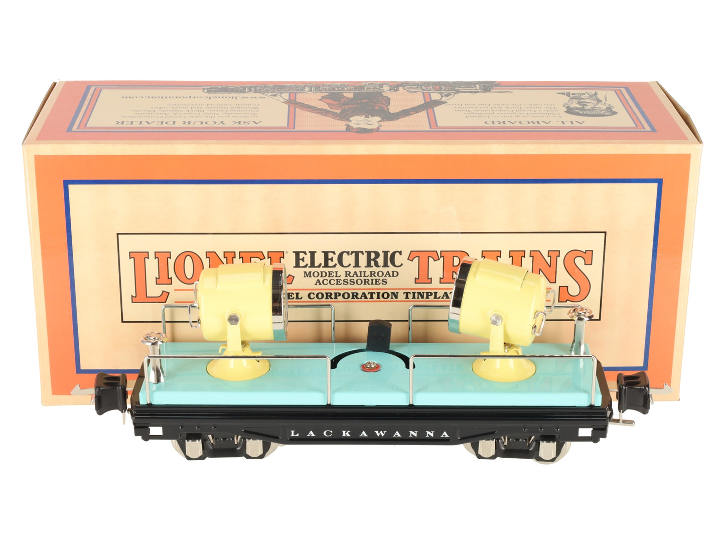 Lionel 11-70090 O Gauge Lackawanna Tinplate Floodlight Car #2820