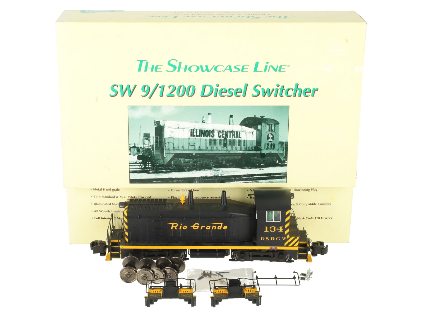 S-Helper 00431 S Gauge Denver & Rio Grande Western SW-1200 Diesel #134 - AC EX/Box