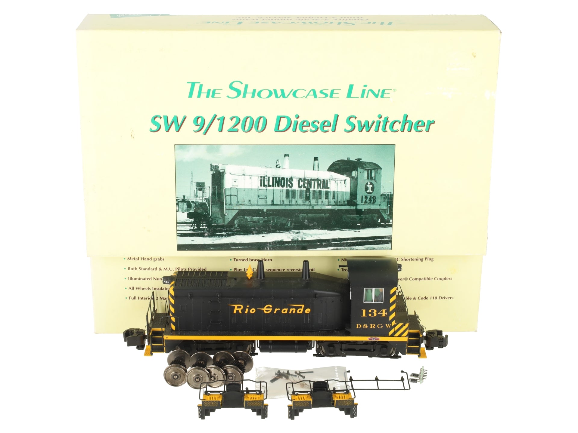 S-Helper 00431 S Gauge Denver & Rio Grande Western SW-1200 Diesel #134 - AC EX/Box