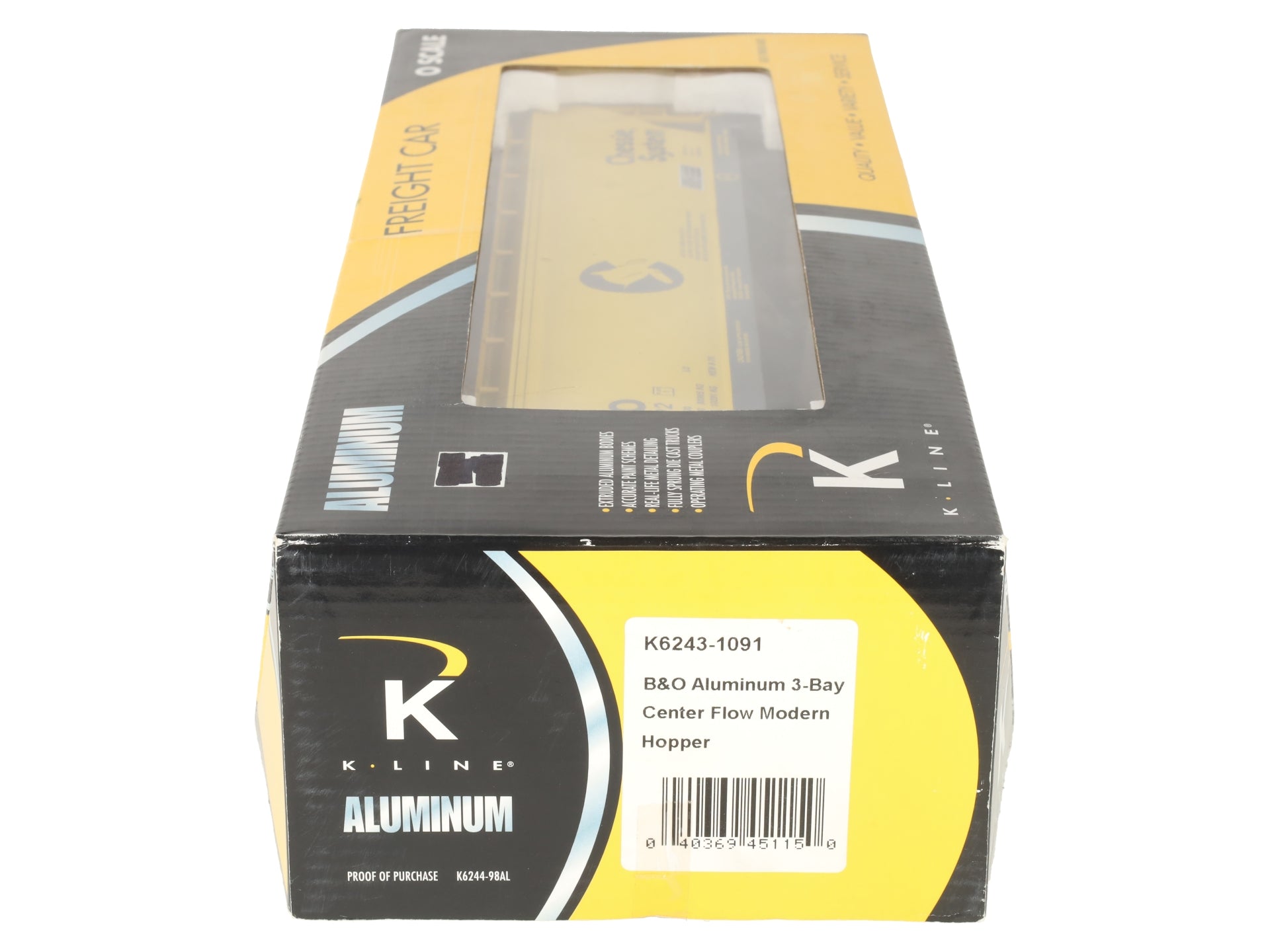 K-Line K6243-1091 Chessie System 3-Bay Centerflow Hopper #606392 LN/Box