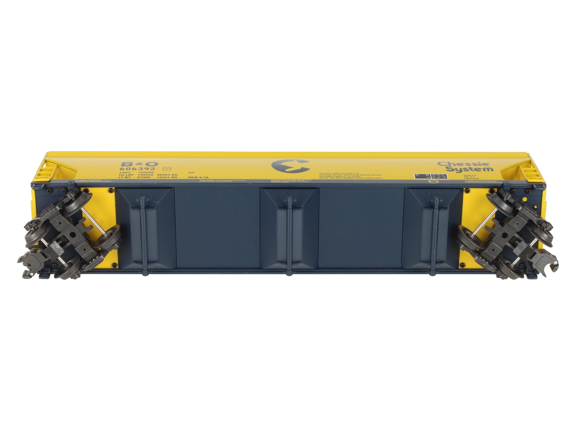 K-Line K6243-1091 Chessie System 3-Bay Centerflow Hopper #606392 LN/Box