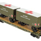 MTH 20-95405 O Gauge U.S. Army Flatcar w/ 2 PUP Trailers #1948 LN/Box