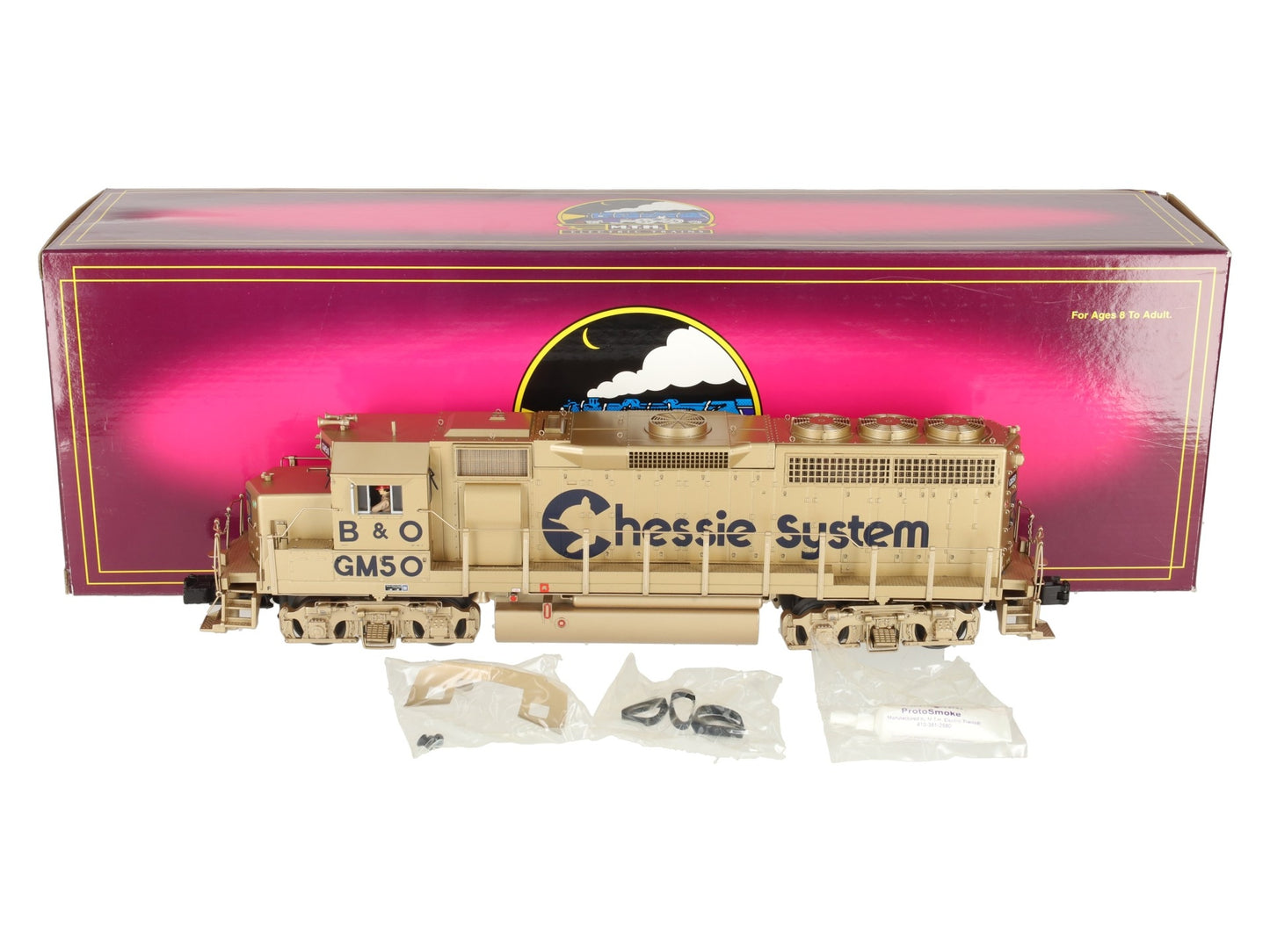 MTH 20-2782-1E O Gauge Chessie GP-40 Diesel Engine #GM50 w/PS2 LN/Box