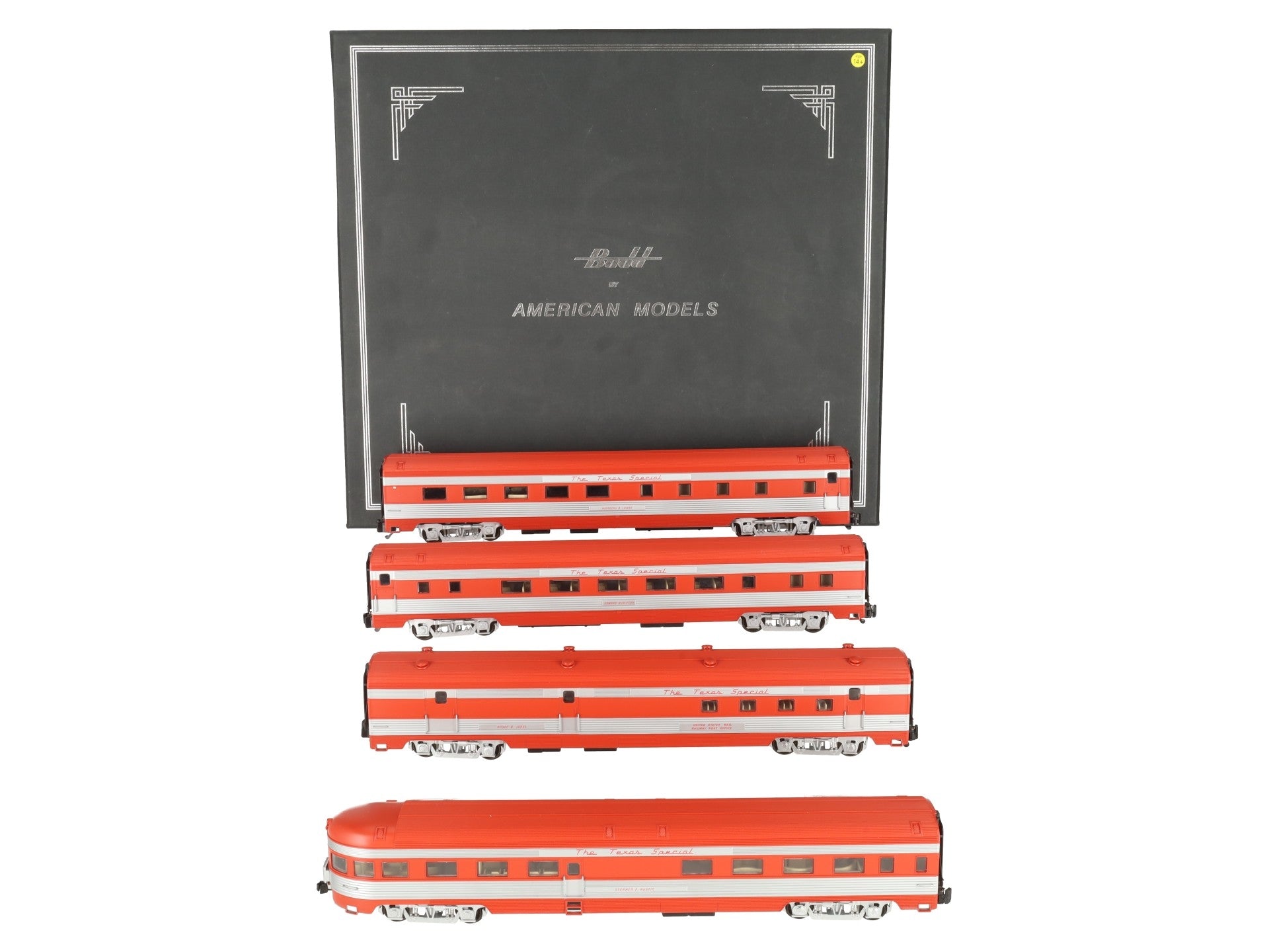 American Models S Scale MKT Texas Special Budd Passenger Cars LN/Box