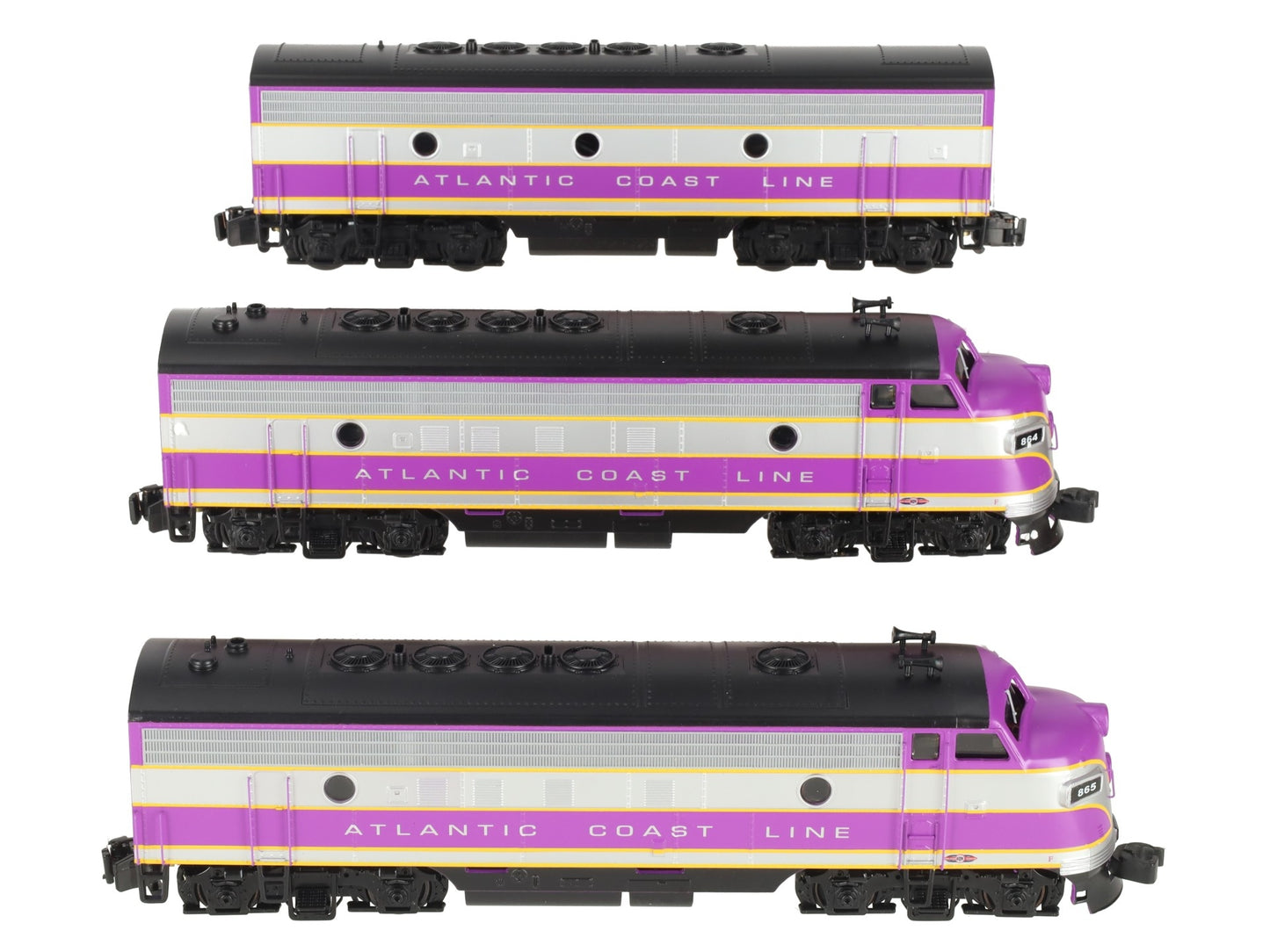 American Models S Scale ACL F7 ABA Diesel Locomotive Set LN/Box
