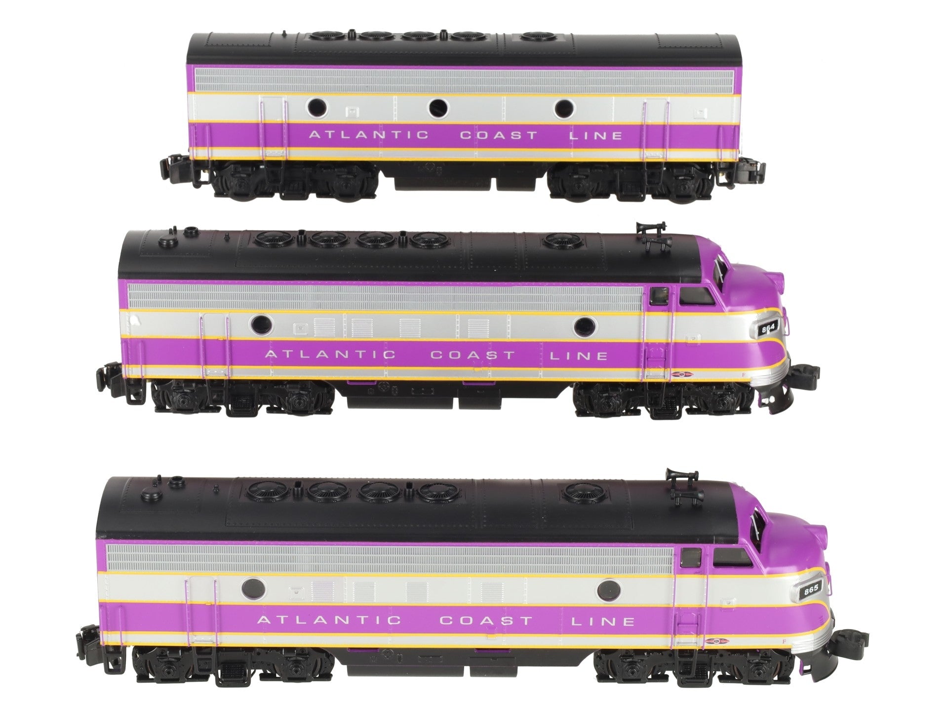 American Models S Scale ACL F7 ABA Diesel Locomotive Set LN/Box