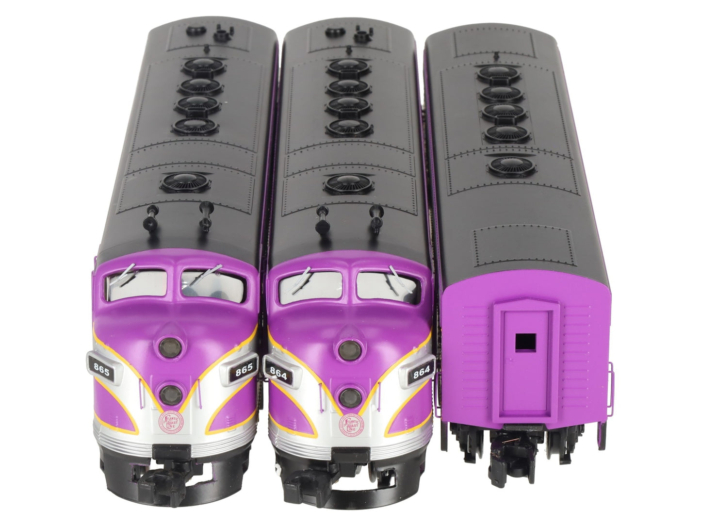 American Models S Scale ACL F7 ABA Diesel Locomotive Set LN/Box