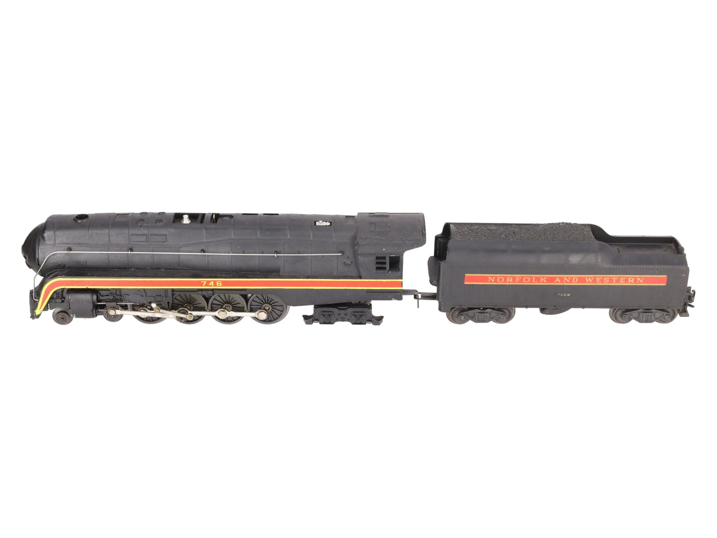Lionel 746 Vintage O N&W J Class 4-8-4 Steam Locomotive & 746W Tender VG