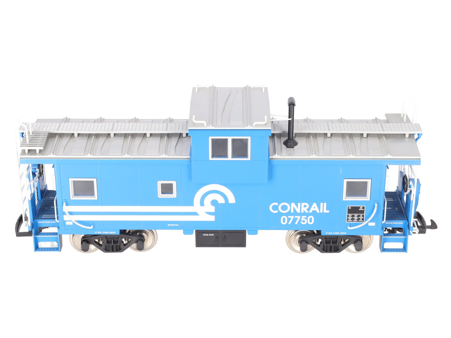 USA Trains R12109 G Conrail Extended Vision Caboose #07750 (Metal Wheels) EX
