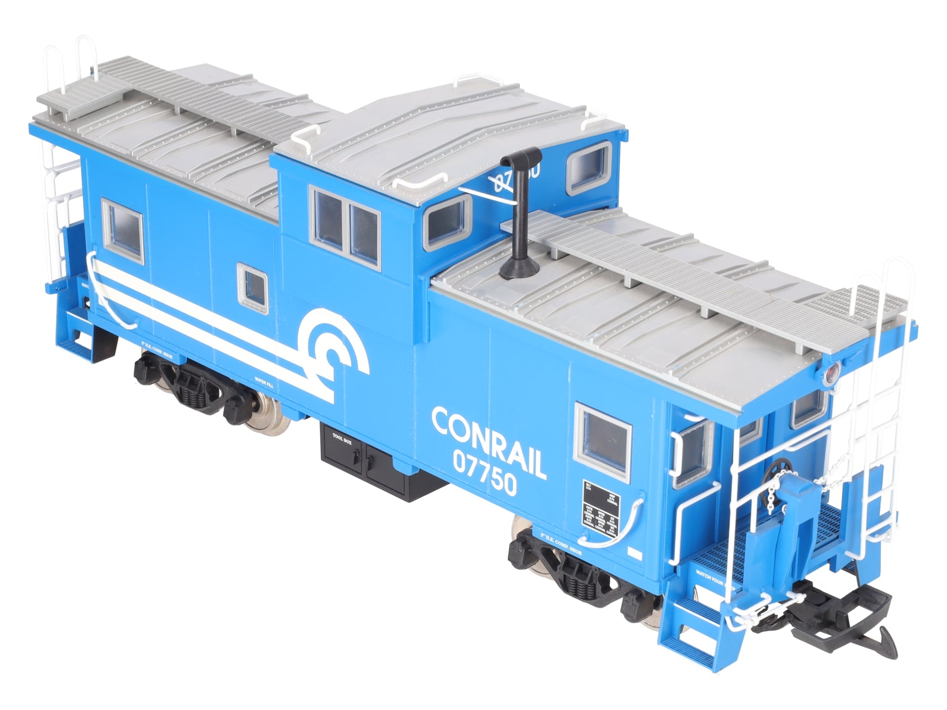 USA Trains R12109 G Conrail Extended Vision Caboose #07750 (Metal Wheels) EX
