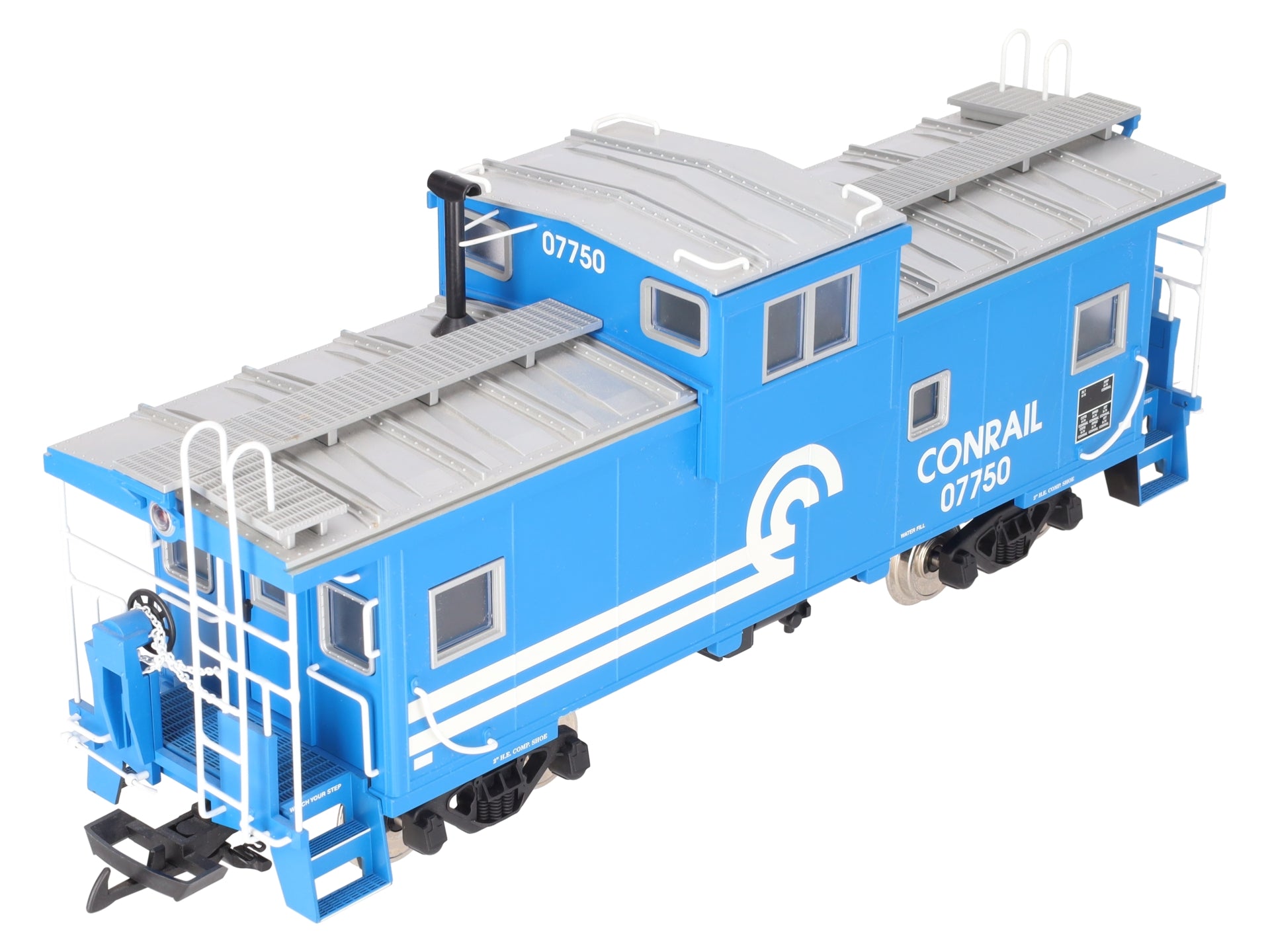 USA Trains R12109 G Conrail Extended Vision Caboose #07750 (Metal Wheels) EX