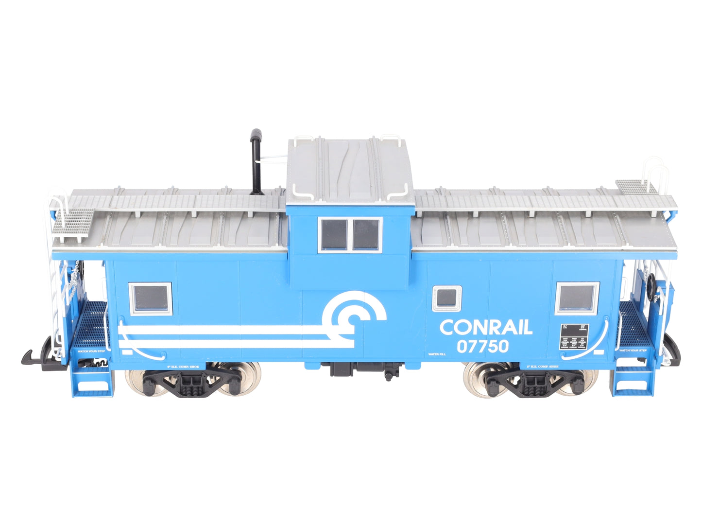USA Trains R12109 G Conrail Extended Vision Caboose #07750 (Metal Wheels) EX