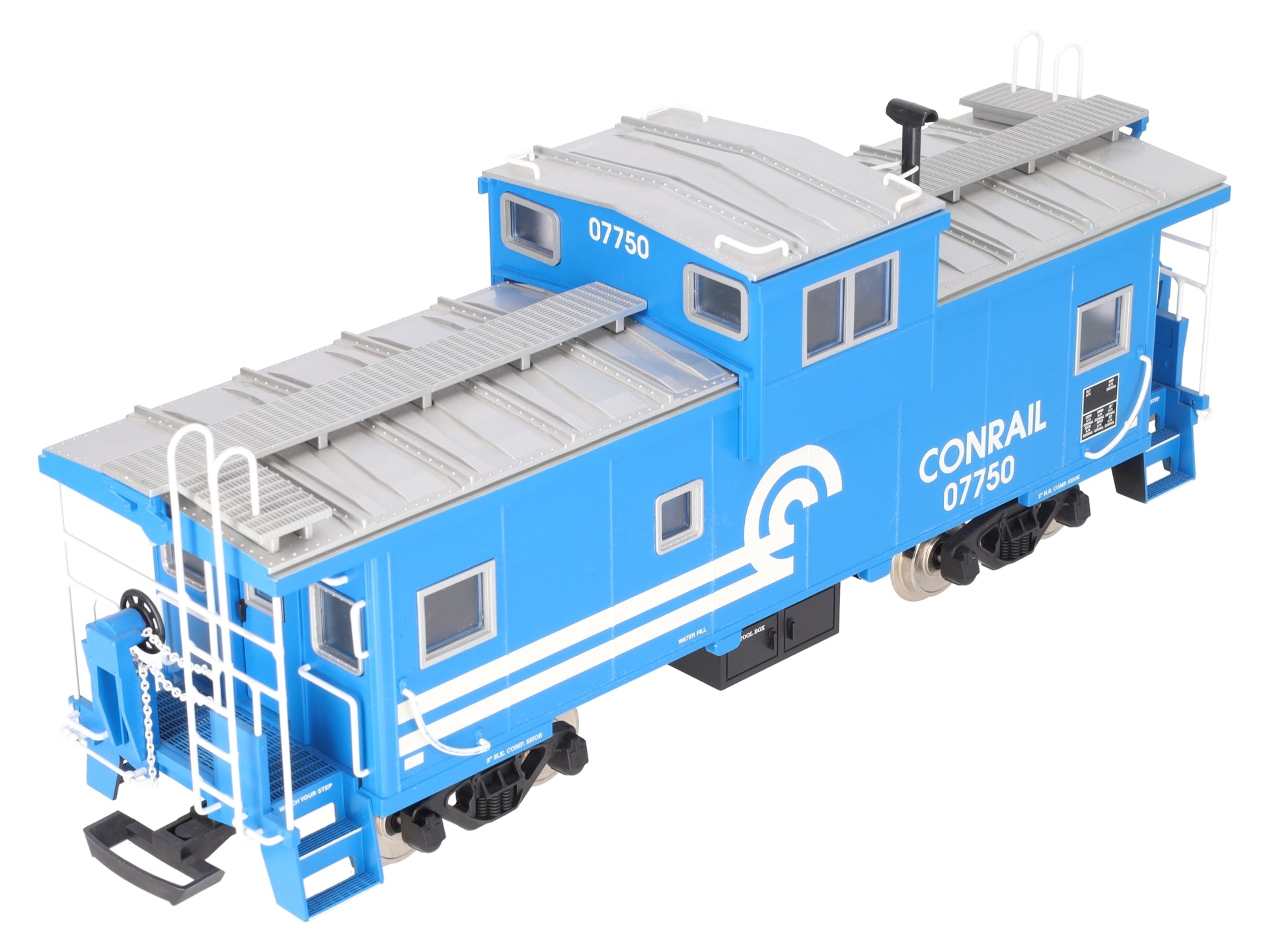 USA Trains R12109 G Conrail Extended Vision Caboose #07750 (Metal Wheels) EX