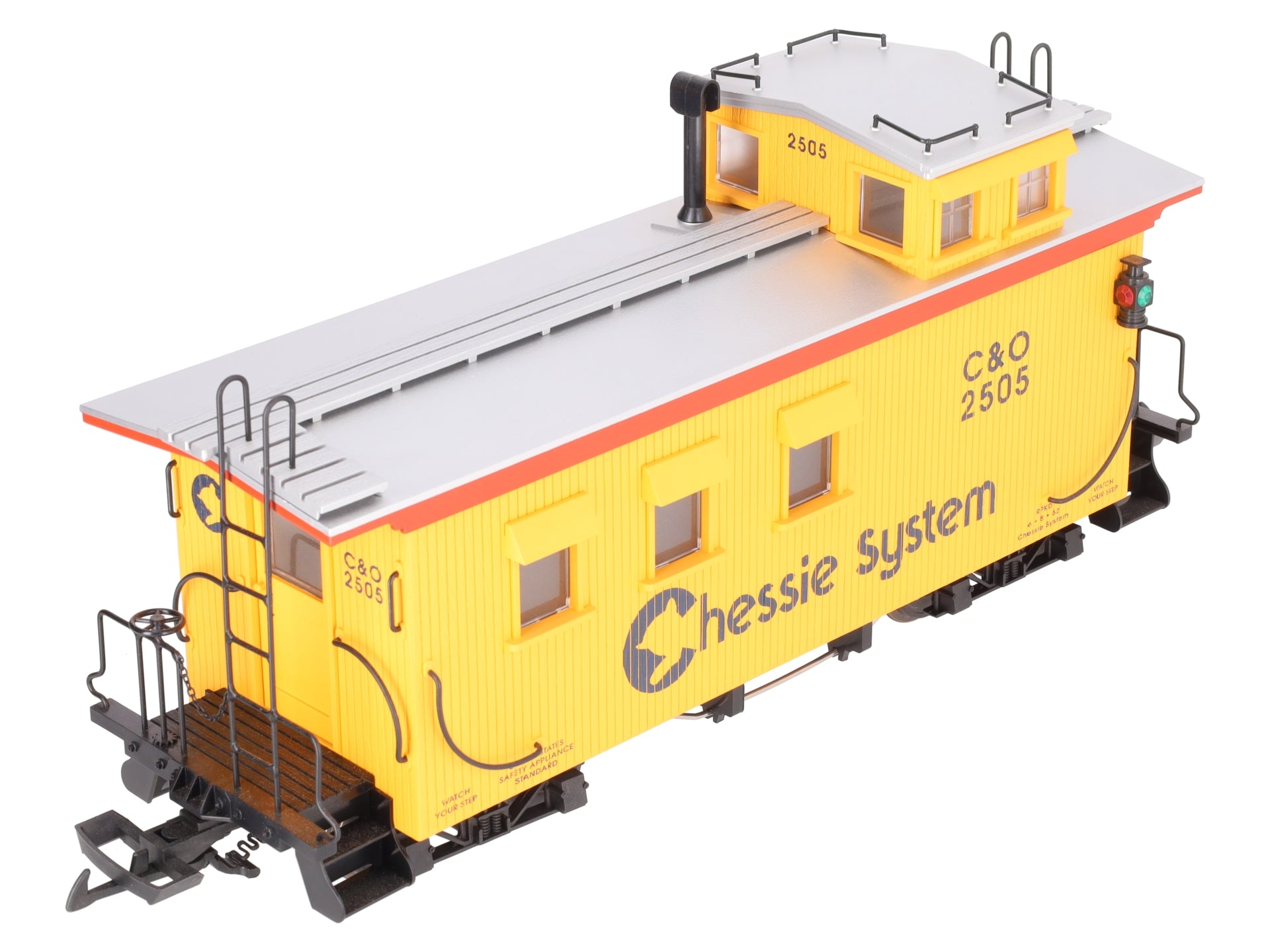USA Trains R12009 G Chessie Wood Side Caboose #2505 (Metal Wheels) LN/Box