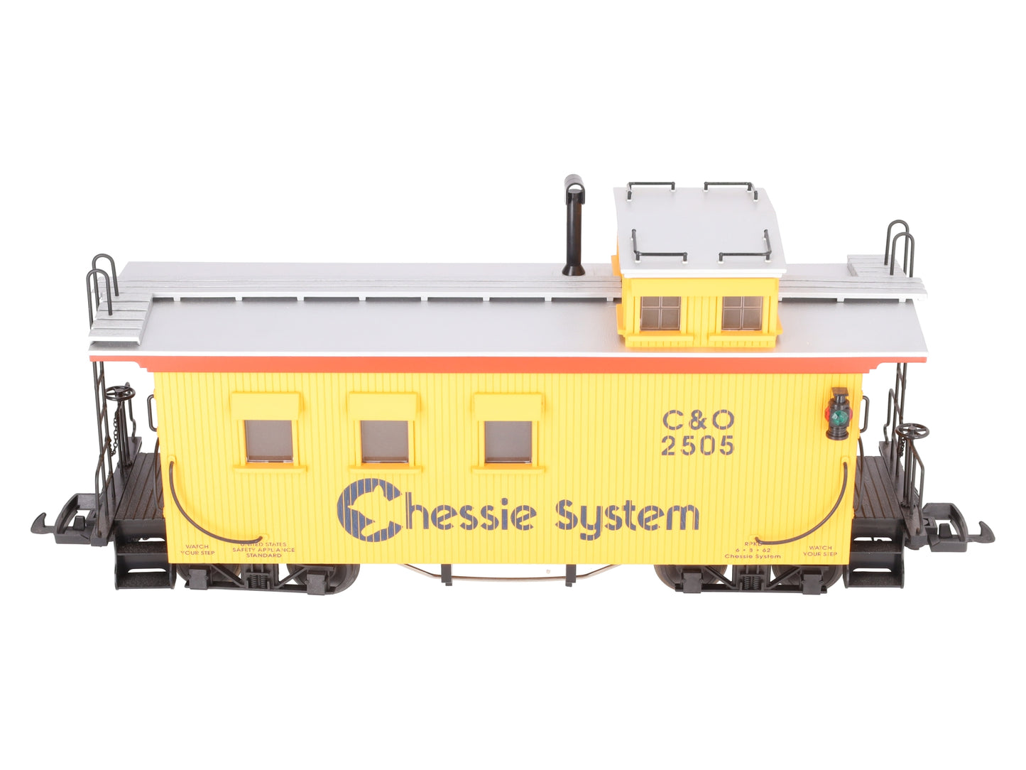 USA Trains R12009 G Chessie Wood Side Caboose #2505 (Metal Wheels) LN/Box