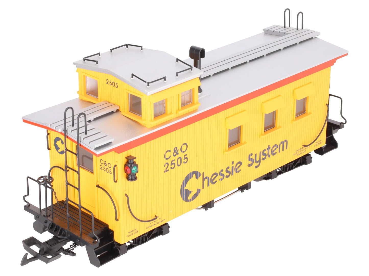 USA Trains R12009 G Chessie Wood Side Caboose #2505 (Metal Wheels) LN/Box
