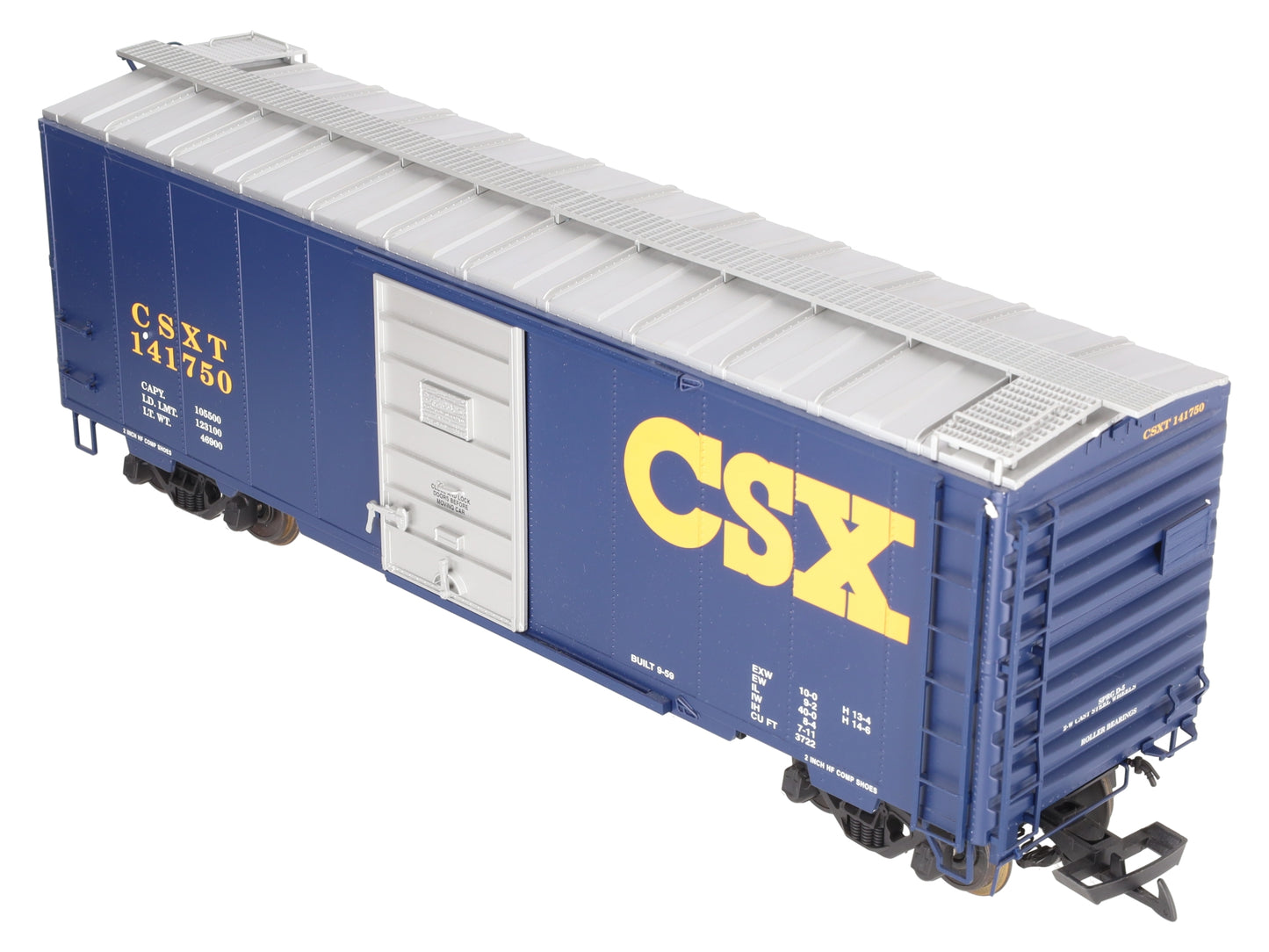 USA Trains R19208A G CSX 40' PS-1 Boxcar #141750 (Metal Wheels) LN/Box