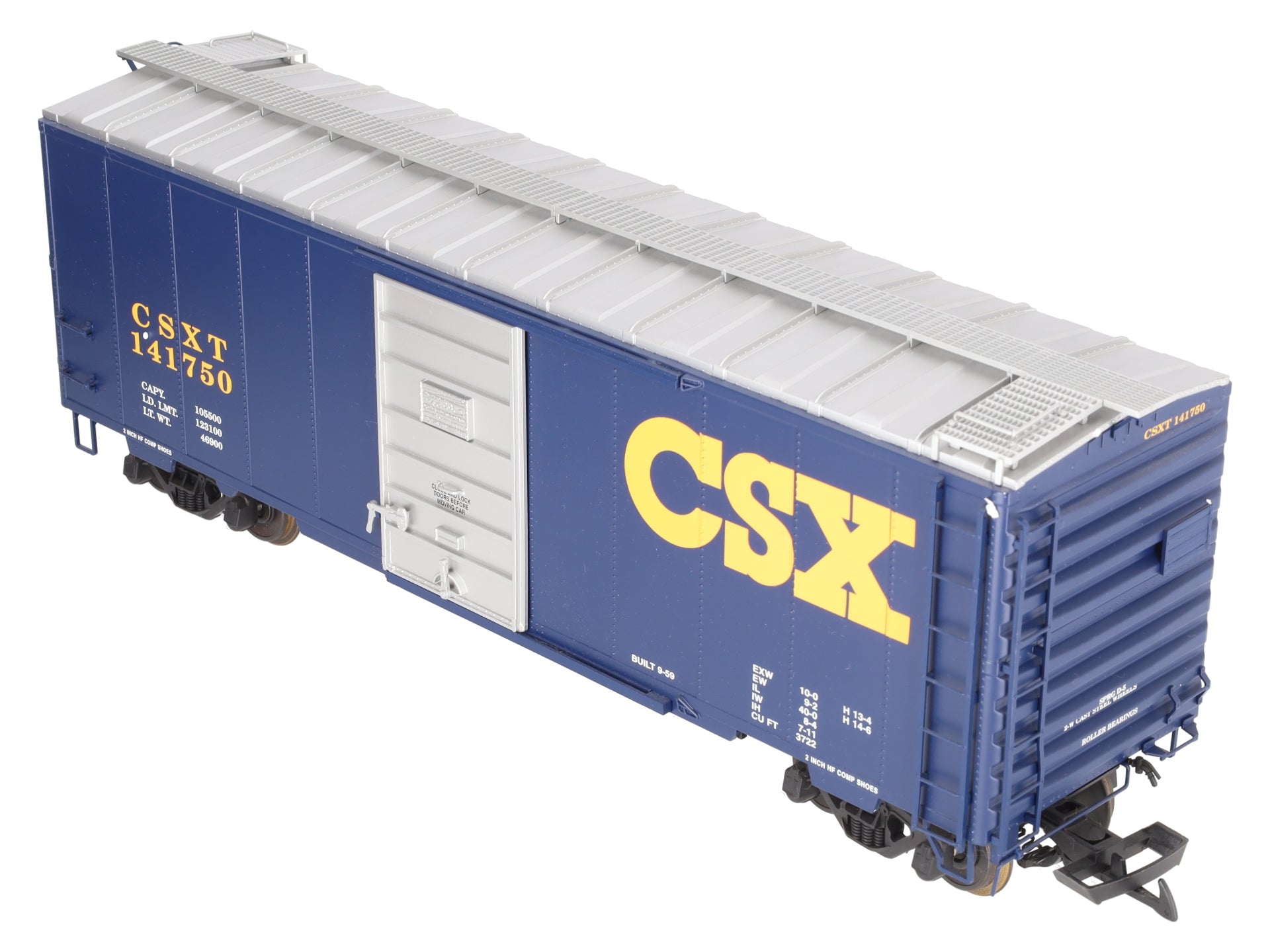 USA Trains R19208A G CSX 40' PS-1 Boxcar #141750 (Metal Wheels) LN/Box