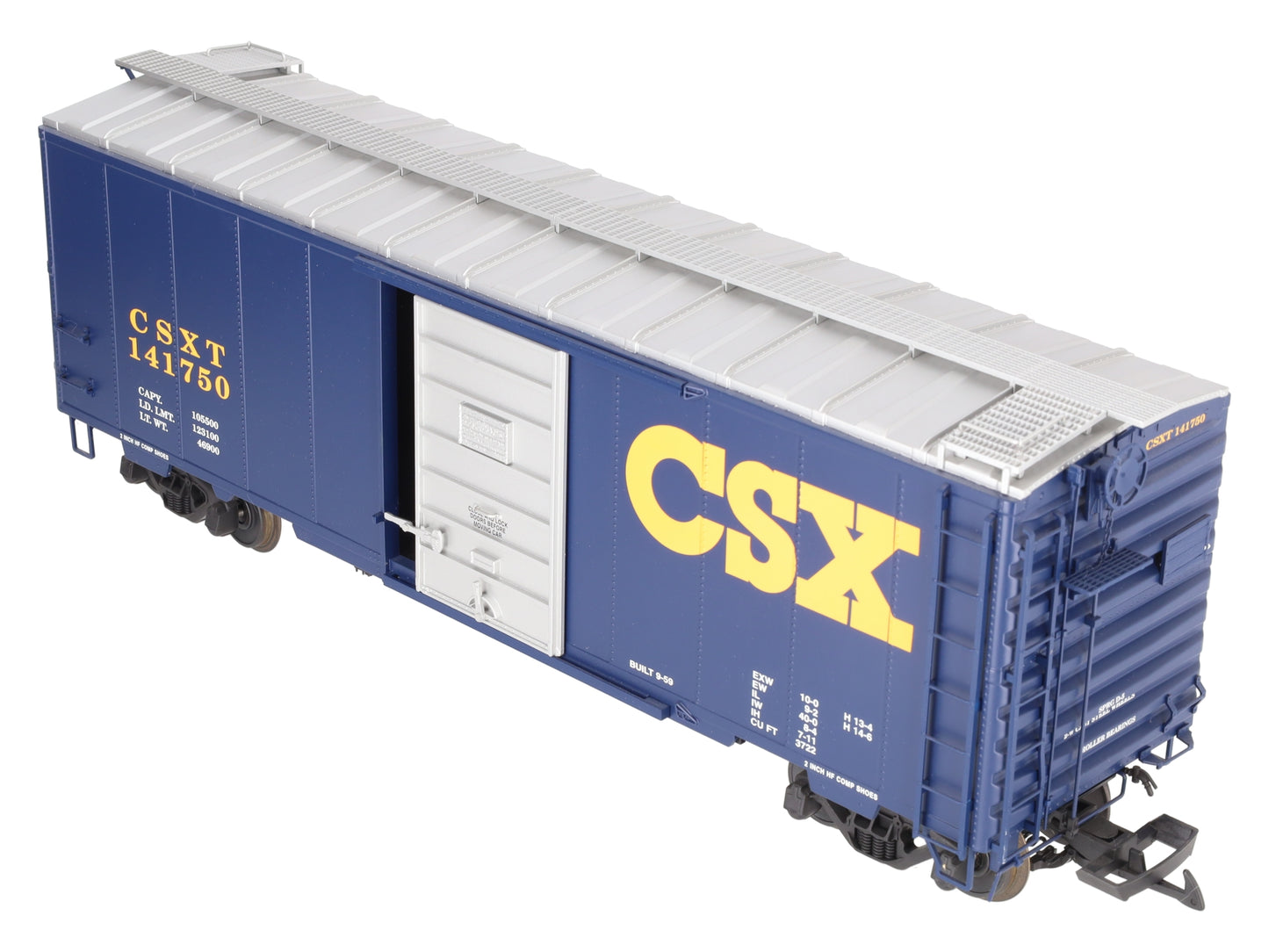 USA Trains R19208A G CSX 40' PS-1 Boxcar #141750 (Metal Wheels) LN/Box