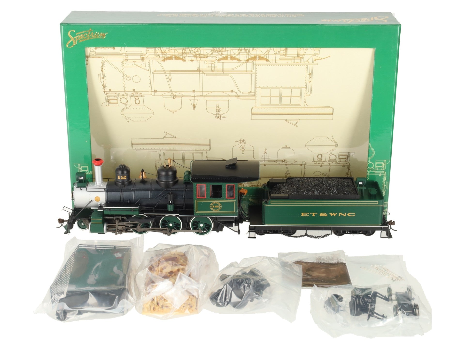 Bachmann 28670 On30 ET&WNC Carolina 4-6-0 Steel Cab Steam Locomotive w/DCC #12 LN/Box