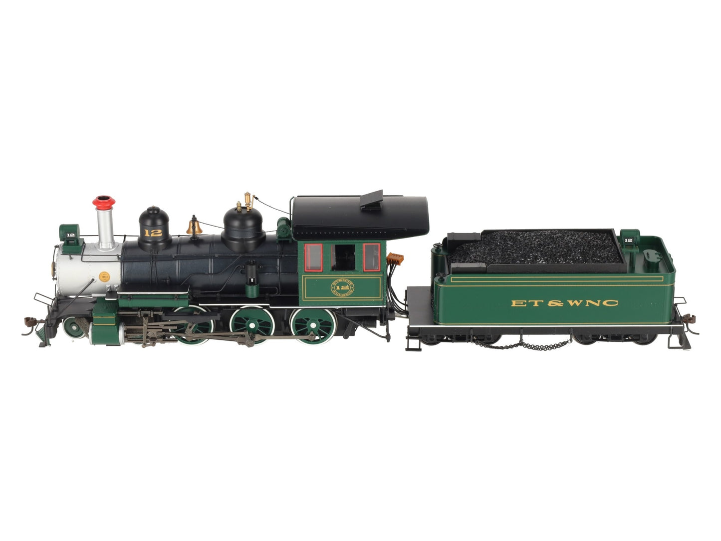 Bachmann 28670 On30 ET&WNC Carolina 4-6-0 Steel Cab Steam Locomotive w/DCC #12 LN/Box