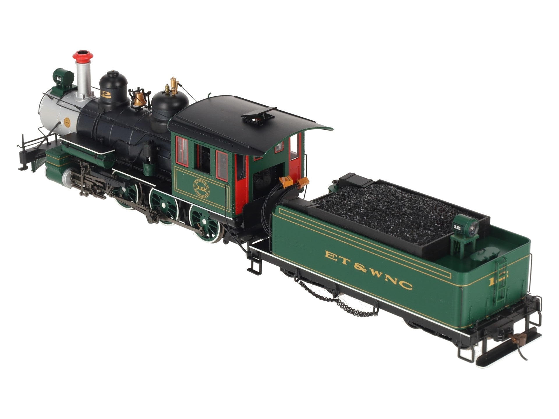 Bachmann 28670 On30 ET&WNC Carolina 4-6-0 Steel Cab Steam Locomotive w/DCC #12 LN/Box